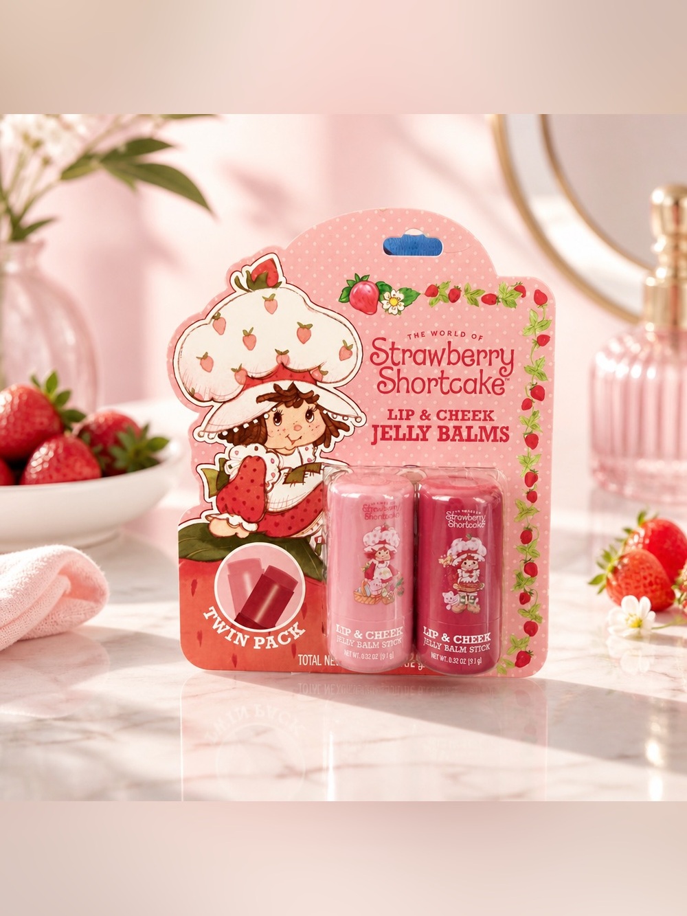 Strawberry Shortcake Lip & Cheek Jelly Balm Twin Pack NWT